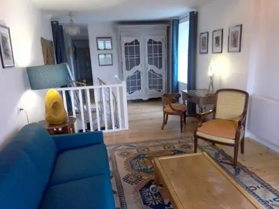 Coin salon dans l'établissement Gîte de la lanterne