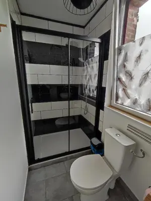Salle de bains dans l'établissement LE GITE ADORE