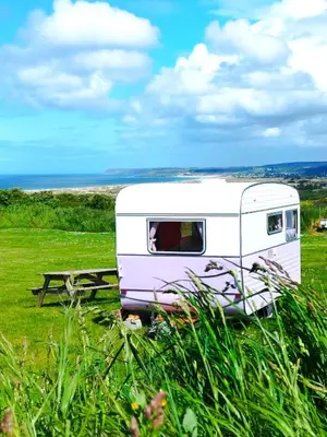 Paysage naturel près de le camping