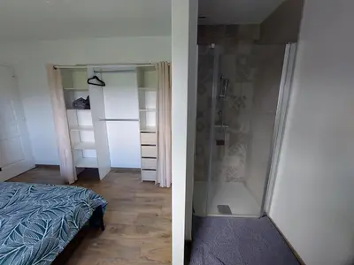 Salle de bains dans l'établissement Gîte Les Sauvagines
