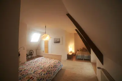 Un ou plusieurs lits dans un hébergement de l'établissement Ferme de Franqueville