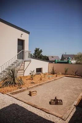 Plan de l'établissement La Casa Normande, entre Ville et Plages, avec jardin privé