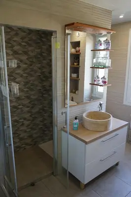 Salle de bains dans l'établissement Villa Joret