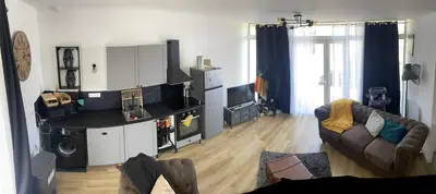 Cuisine ou kitchenette dans l'établissement Omaha Beach
