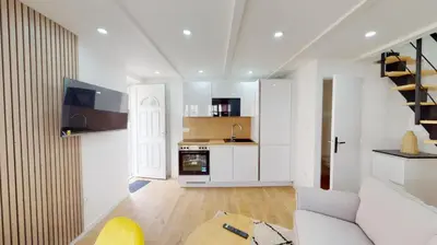 Cuisine ou kitchenette dans l'établissement Charmante Maison en Pierre - Centre Ville - Plage