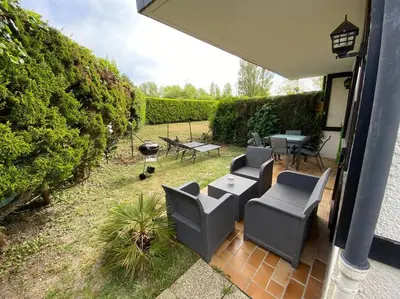 Jardin de l'établissement Cabourg - Appartement - 4 pers - 1 ch - Piscine