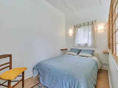 Un ou plusieurs lits dans un hébergement de l'établissement Studio Le laizon 1 by Interhome