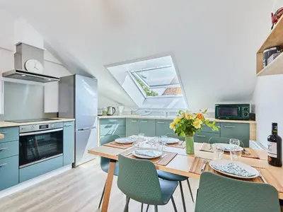 Cuisine ou kitchenette dans l'établissement Apartment Le laizon 2 by Interhome