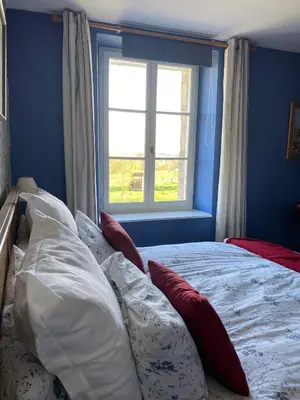 Un ou plusieurs lits dans un hébergement de l'établissement Entire Farm House stay, La Gérouardière