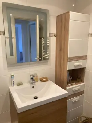 Salle de bains dans l'établissement Bronzer à Cabourg ! 2Terrasses au soleil & abritéesduvent 80m2