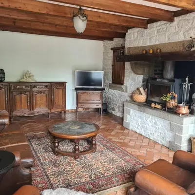 Cuisine ou kitchenette dans l'établissement La Balnière Normande