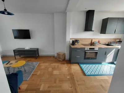 Cuisine ou kitchenette dans l'établissement Appartemement F2 refait à neuf hyper centre