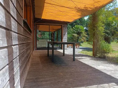 Balcon ou terrasse dans l'établissement Gîte de la Croix Regnault