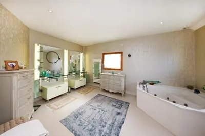 Salle de bains dans l'établissement Les Mouettes - Maison vue mer