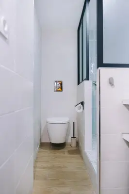 Salle de bains dans l'établissement Chaleureux Studio - Centre Ville, Zénith - Wifi