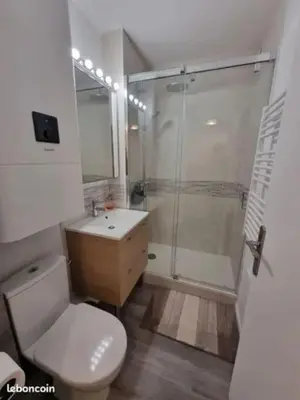 Salle de bains dans l'établissement Escapade en bord de mer : studio à la plage !