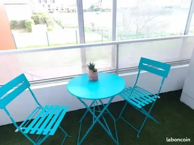 Balcon ou terrasse dans l'établissement Escapade en bord de mer : studio à la plage !