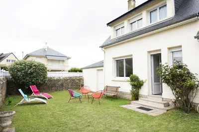 Jardin de l'établissement Villa Quiné Plage