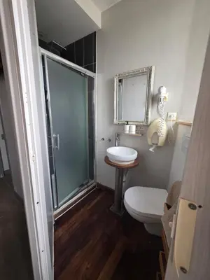 Salle de bains dans l'établissement L'Âme du Gourmand