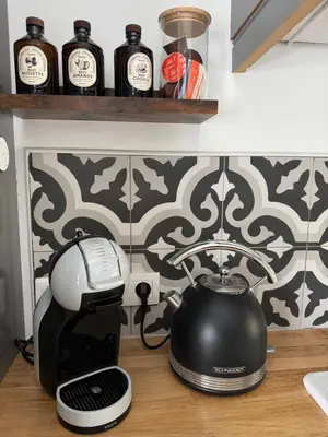 Cuisine ou kitchenette dans l'établissement Forest Villa