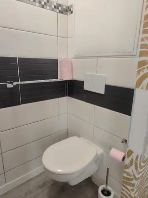 Salle de bains dans l'établissement Gîte PEGASUS - 5 min plage