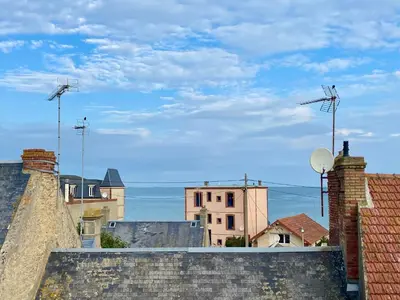 Vue générale sur la mer ou vue sur la mer prise depuis la maison de vacances