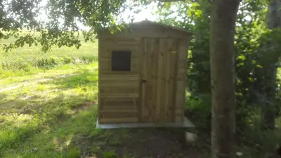 Jardin de l'établissement Tonneau proche des plages du débarquement