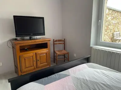 Télévision ou salle de divertissement dans l'établissement Gite de bourg Pêni-Pênant
