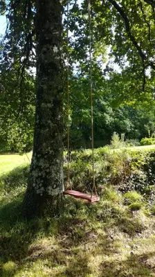 Jardin de l'établissement Gîte La Boulangerie au moulin Neuf