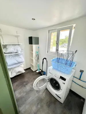 Un ou plusieurs lits dans un hébergement de l'établissement Cottage entre Terre et Mer