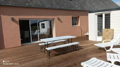 Balcon ou terrasse dans l'établissement Le jardin de Chouchat
