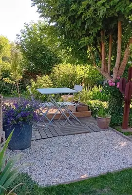Jardin de l'établissement Le Clos de l'Aiguillon