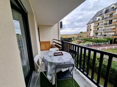 Balcon ou terrasse dans l'établissement Les pieds dans le sable