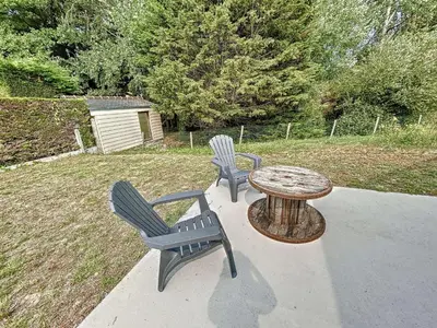 Jardin de l'établissement Charmante maison neuve proche plage, 4 chambres, 7 couchages, jardin, parking et tout confort - FR-1-361-511