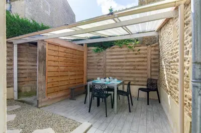 Terrasse ou espace extérieur de l'établissement La Rochambelle - Charmante maison de pêcheurs