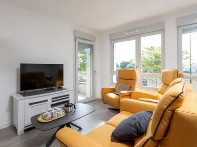 Télévision ou salle de divertissement dans l'établissement Apartment Ker Eol-1 by Interhome