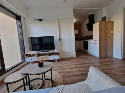 Cuisine ou kitchenette dans l'établissement Appartement refait à neuf, 4 pers à Courseulles