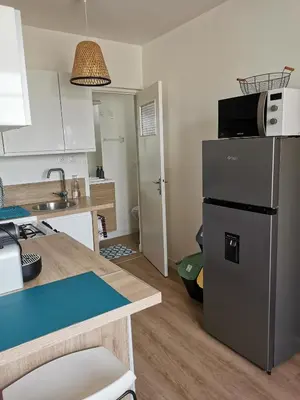 Cuisine ou kitchenette dans l'établissement Appartement 