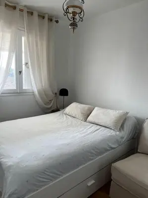 Un ou plusieurs lits dans un hébergement de l'établissement Bel Cabourg 5 minutes de la mer