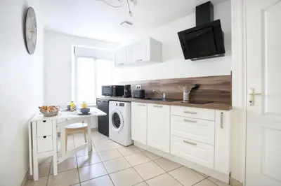Cuisine ou kitchenette dans l'établissement Le Cherbourg - Second Souffle - Cherbourg