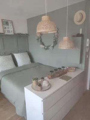 Un ou plusieurs lits dans un hébergement de l'établissement Appartement liberty