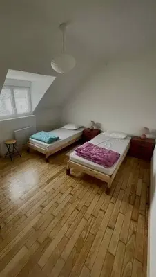 Un ou plusieurs lits dans un hébergement de l'établissement Maison 5 p, face Mont St Michel