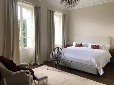 Un ou plusieurs lits dans un hébergement de l'établissement La Pommeraie Champsecret, Lower Normandy