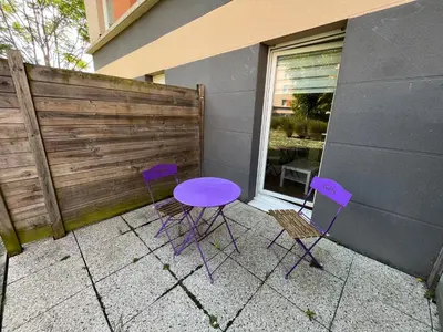Terrasse ou espace extérieur de l'établissement Acajou, Studio avec terrasse et parking privé