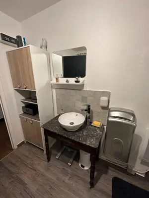 Cuisine ou kitchenette dans l'établissement Chez Stéphanie et Sylvain
