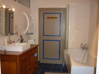 Salle de bains dans l'établissement Dodo et tartines B&B