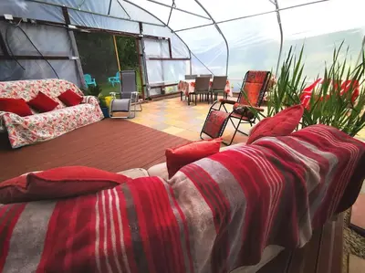 Coin salon dans l'établissement Countryside Gite Reduced Price Until April 2026