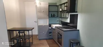 Cuisine ou kitchenette dans l'établissement gite de La place de l'église