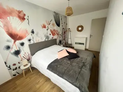 Un ou plusieurs lits dans un hébergement de l'établissement Maison 4/6 personnes à Bayeux