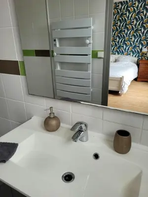 Salle de bains dans l'établissement Gîte Homard - Bord de mer - 4/6 personnes